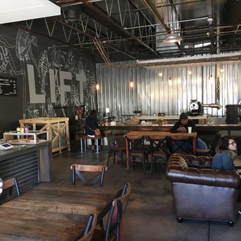 Lift Coffee Roasters - Great seating area. Music isn't too loud. Artwork is by a friend Geoff Gouveia - Coffee & Tea Near Me - Riverside, California Lift Coffee Roasters - Great seating area. Music isn't too loud. Artwork is by a friend Geoff Gouveia - Coffee & Tea Near Me - Riverside, California