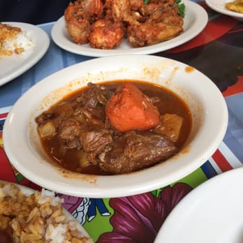 Casa Adela - Carne Mechada and the Chicharrones de pollo in the back - Latin American Near Me - New York, New York