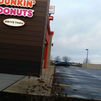 Dunkin' -  a dunkin donuts drive thru sign - Donuts Near Me - Morton, Illinois