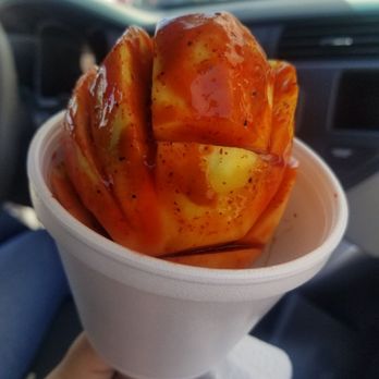 El Gazpacho Loko - Sweet and tangy Mango on a stick - Desserts Near Me - Fresno, California