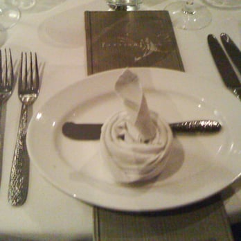 PassionFish Reston - Table Setting with Menu - Seafood Near Me - Reston, Virginia PassionFish Reston - Table Setting with Menu - Seafood Near Me - Reston, Virginia