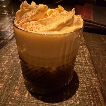 Amaya Modern Mexican - Carajillo cocktail (the best foam top ever) - Mexican Near Me - Las Vegas, Nevada