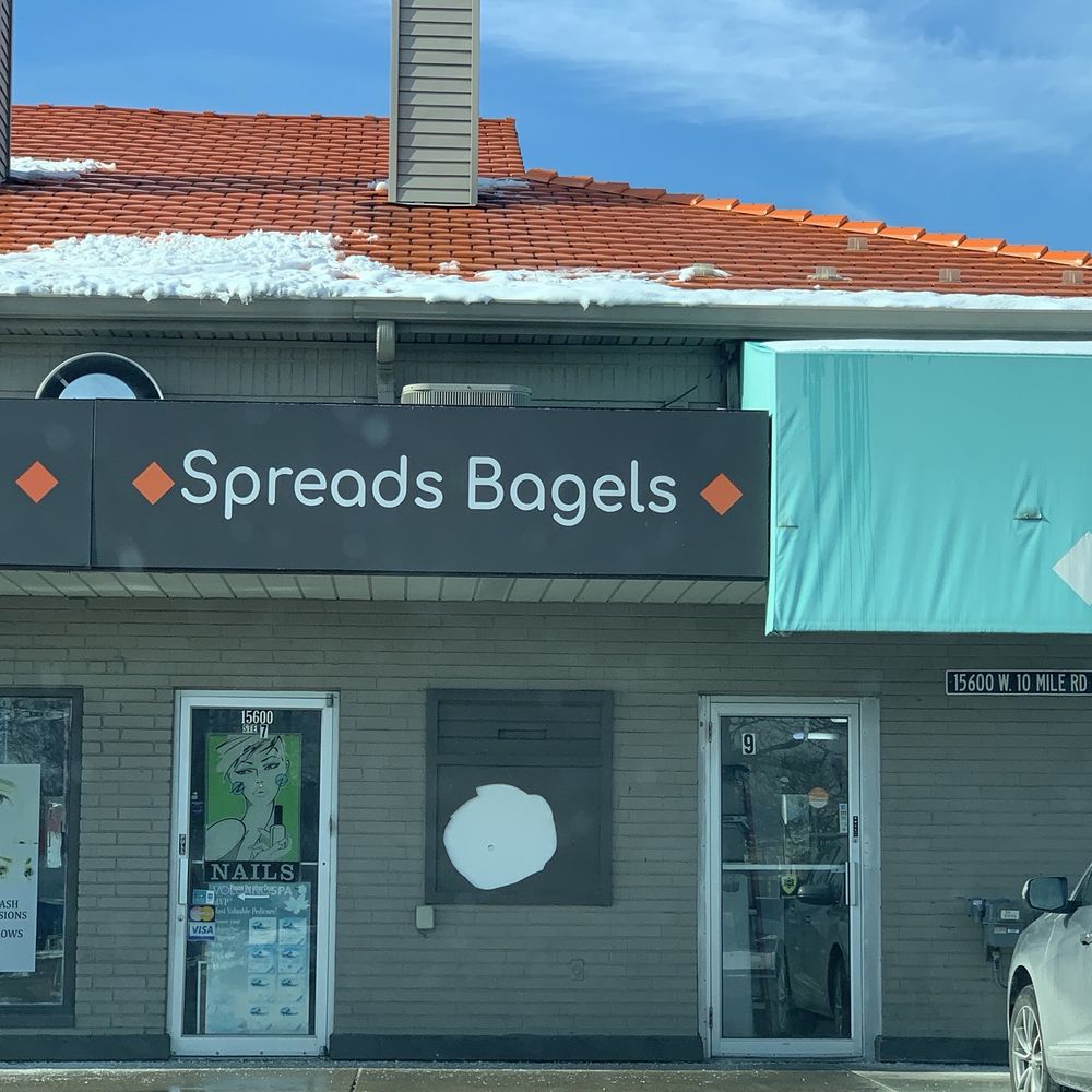 Spreads Bagels and Cafe - Spreads Bagel faces Greenfield Road at 10 Mile Road - Bagels Near Me - Southfield, Michigan Spreads Bagels and Cafe - Spreads Bagel faces Greenfield Road at 10 Mile Road - Bagels Near Me - Southfield, Michigan