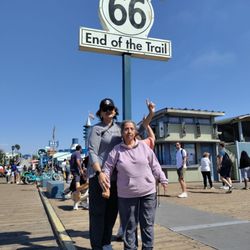 Route 66 - We made it and trekked miles on a wonderful day in sunny California