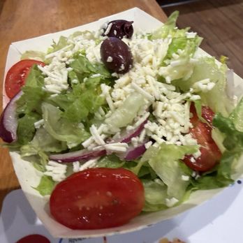 Nick The Greek - Salad that comes with plates - Greek Near Me - Elk Grove, California