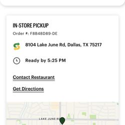 My online order