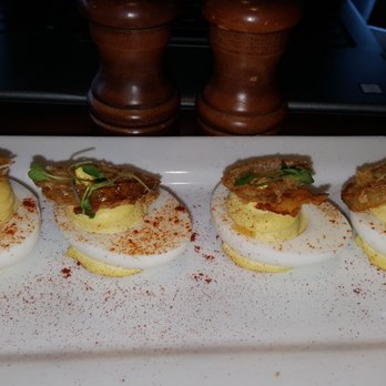 Esquire Grill - Deviled Eggs [$7.50, 3.0 stars] -- just didn't taste great, not fresh eggs. - American Near Me - Sacramento, California