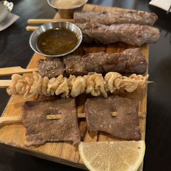 Ke Charcoal Grill & Sushi - Beef tongue Chicken skin Lamb & beef skewer @dangit.all - Japanese Near Me - Calgary, Alberta Ke Charcoal Grill & Sushi - Beef tongue Chicken skin Lamb & beef skewer @dangit.all - Japanese Near Me - Calgary, Alberta
