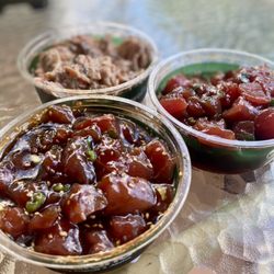 California, Shoyu, and Oyster Ahi.