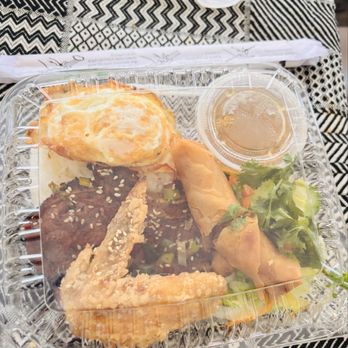 Saigon House - 50CB. Rice Combo Pork Chop, Chicken Wing, Fired egg & Egg roll ( Cm Combo ) - Vietnamese Near Me - San Leandro, California Saigon House - 50CB. Rice Combo Pork Chop, Chicken Wing, Fired egg & Egg roll ( Cm Combo ) - Vietnamese Near Me - San Leandro, California