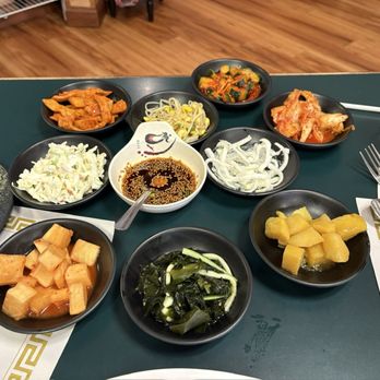 Min-Ga Korean Restaurant - Banchan spread - Korean Near Me - Columbus, Ohio Min-Ga Korean Restaurant - Banchan spread - Korean Near Me - Columbus, Ohio