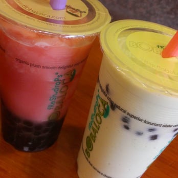 Boba Loca - Watermelon Slush & Honeydew Slush with undercooked Boba - Coffee & Tea Near Me - Burbank, California