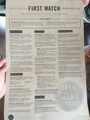 Menu photo 7 First Watch Cincinnati, OH