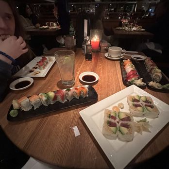 R+D Kitchen - rainbow roll & thai tuna roll! - New American Near Me - Dallas, Texas
