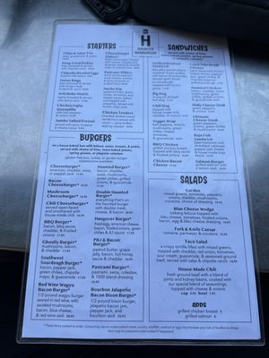 Menu photo 3 Haunted Hamburger Jerome, AZ