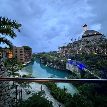 Hotel Xcaret - Balcony view at night - Hotels Near Me - Playa del Carmen, ROO