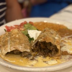 Pedro's Tacos & Tequila Bar - Steak chimichanga! Very good!