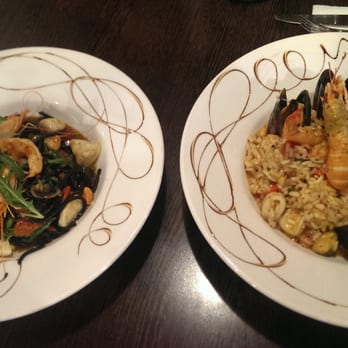 Marrocco's - The seafood risotto (on the right) was delicious but very filling. - Italian Near Me - Hove, BNH