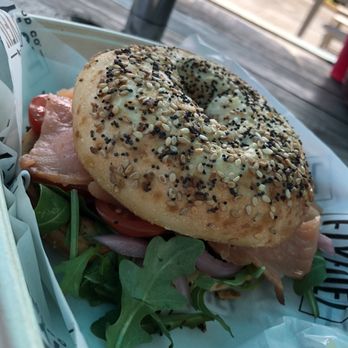 Flyfuel Food - Salmon Shmear Sandwich - Acai Bowls Near Me - Aventura, Florida