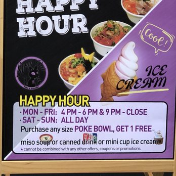 Roll Factory by Straycat Kitchen - **Read sign carefully** not BOGO poke bowl. It's buy one poke bowl get a free miso etc etc. ‍ - Poke Near Me - Pasadena, California