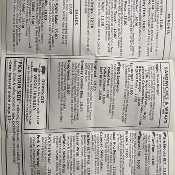 Palouse Caboose Bar And Grill - Menu - American Near Me - Palouse, Washington