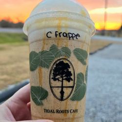 Tidal Roots - I had to grab one of these super tasty caramel frappes from Tidal Roots while on the road.