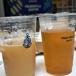 Tree House Brewing - Left IPA, right is the double peach tart