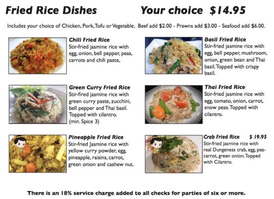 Menu photo 8 Five Sisters Thai Cuisine Renton, WA Menu photo 8 Five Sisters Thai Cuisine Renton, WA