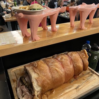 Lardo - Pusheta is ready to be cut for sampling - Sandwiches Near Me - Las Vegas, Nevada