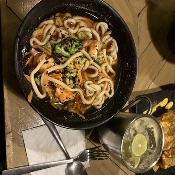 Café Mechuacan - Shrimp udon soup. - Cafeteria Near Me - Morelia, MIC Café Mechuacan - Shrimp udon soup. - Cafeteria Near Me - Morelia, MIC