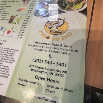 Pho79 - Menu - Vietnamese Near Me - Washington, DC, District of Columbia