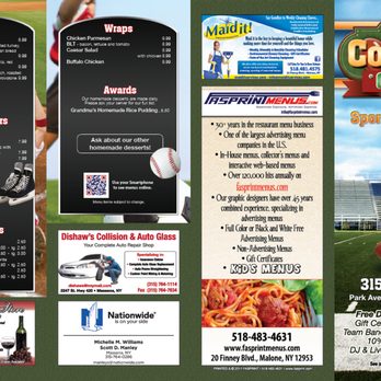 Coach's Corner - Coach's Corner 2017 Menu - Pizza Near Me - Massena, New York