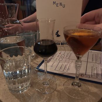 Potential New Boyfriend - Furlani amaro (right) and vinedo de los vientos tannat (left) - Desserts Near Me - Asheville, North Carolina Potential New Boyfriend - Furlani amaro (right) and vinedo de los vientos tannat (left) - Desserts Near Me - Asheville, North Carolina