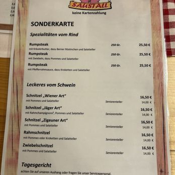 Gaststätte Saustall - Karte - German Near Me - Bad Arolsen, HE