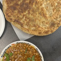 Chicken paratha and chole