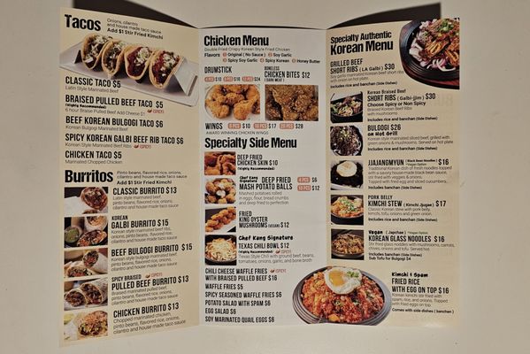 Menu photo 1 BTC by Chef Kang Los Angeles, CA