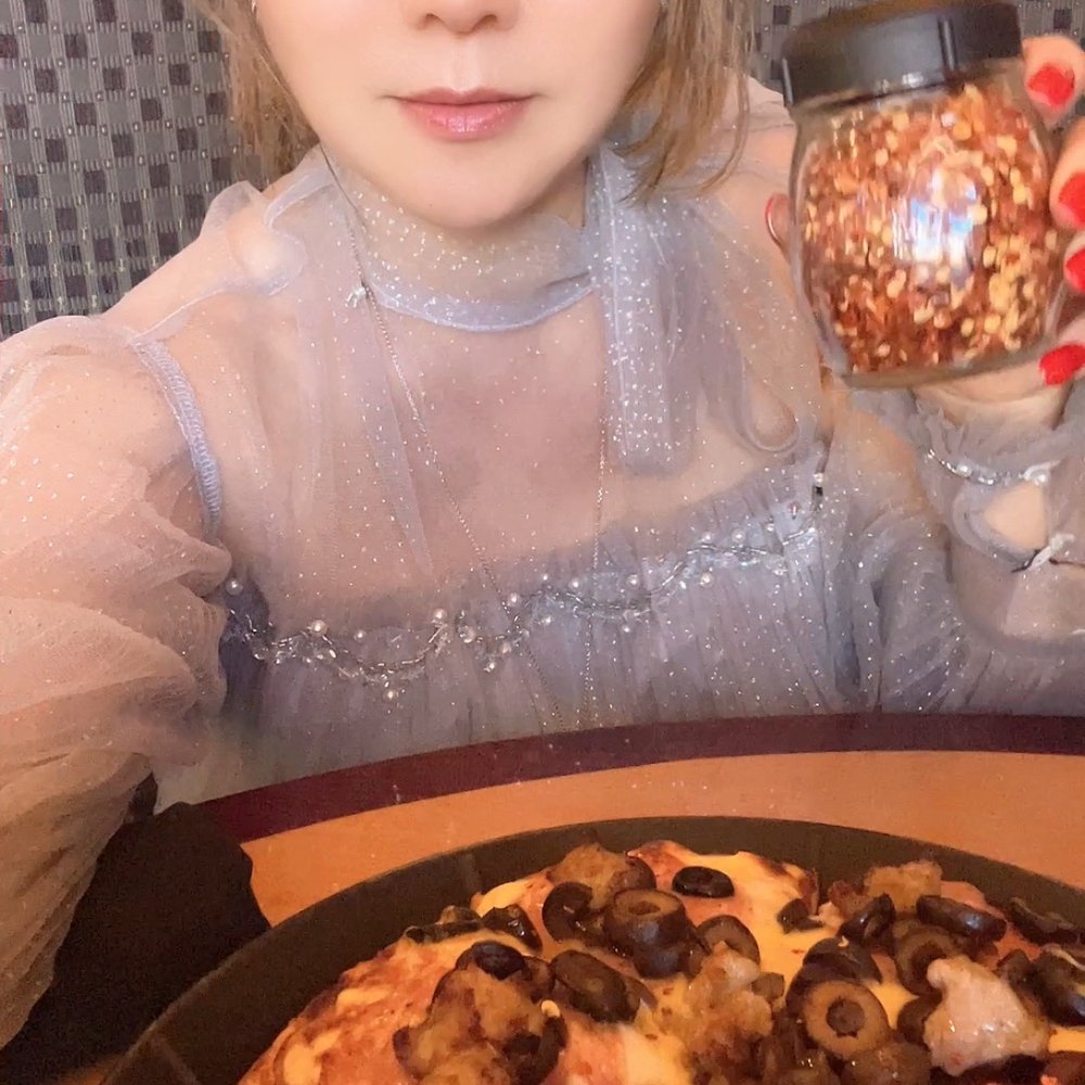 Pizzeria Classico - Yan enjoying her pizza - Pizza Near Me - Folsom, California Pizzeria Classico - Yan enjoying her pizza - Pizza Near Me - Folsom, California