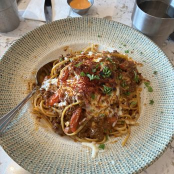 Chillax Eatery & Mart - Baked linguine bolognese - Noodles Near Me - Toronto, Ontario