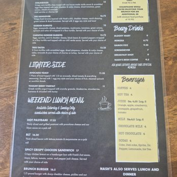 Nash's Restaurant - Menu - Breakfast & Brunch Near Me - Chico, California Nash's Restaurant - Menu - Breakfast & Brunch Near Me - Chico, California
