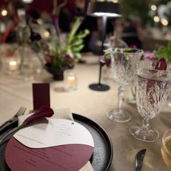 La Caille - Wedding reception set up