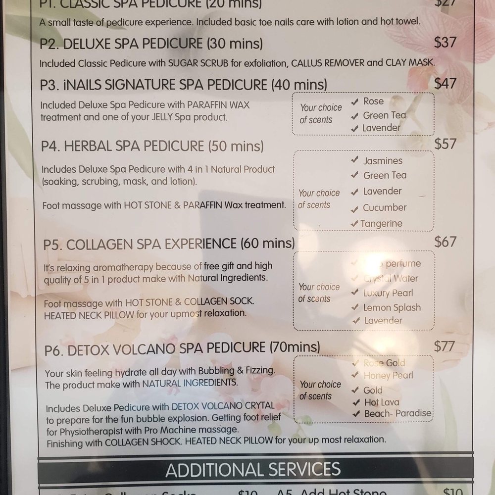 iNails - Sevierville - Pedi options. - Nail Salons Near Me - Sevierville, Tennessee iNails - Sevierville - Pedi options. - Nail Salons Near Me - Sevierville, Tennessee