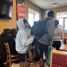 Most students brought their own food in as opposed to patronizing DQ. Unbelievable!!! Most students brought their own food in as opposed to patronizing DQ. Unbelievable!!!