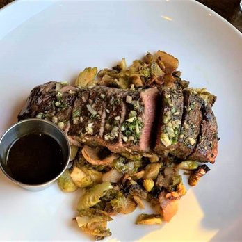 FlatIron Kitchen & Taphouse - Steak and brussells sprouts - New American Near Me - Davidson, North Carolina