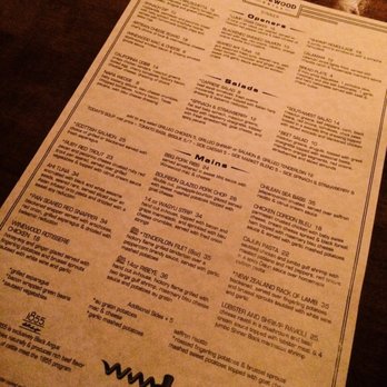 Winewood - Menu - New American Near Me - Grapevine, Texas