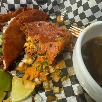 Tacos El Capi - Birria taco falling apart - Tacos Near Me - Madison, Wisconsin