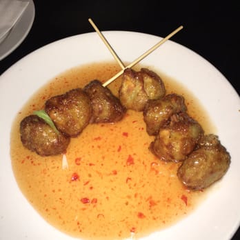 Sea Thai - Tup Tim Fritters-Tasty appetizer with a very flavorful sweet and sour sauce!! - Thai Near Me - Brooklyn, New York