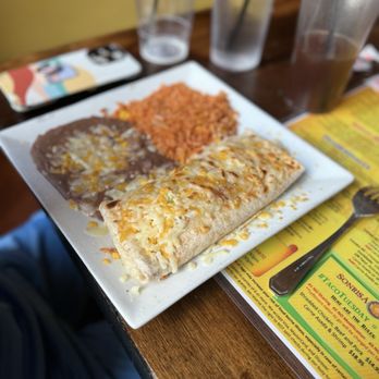 Sonrisa Grill - Bean burrito. It was huge! - Mexican Near Me - Henderson, Nevada Sonrisa Grill - Bean burrito. It was huge! - Mexican Near Me - Henderson, Nevada