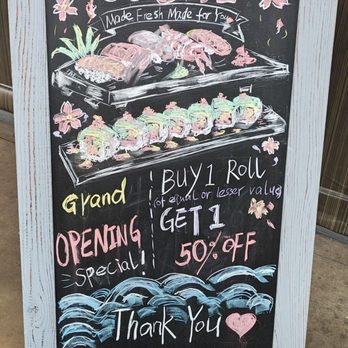 Arbor Sushi & Grill Express - Floor sign - Sushi Bars Near Me - San Diego, California Arbor Sushi & Grill Express - Floor sign - Sushi Bars Near Me - San Diego, California