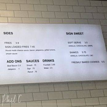 Sign Smash Burger - Menu side 2 - sides and sweets - Burgers Near Me - Orange, California Sign Smash Burger - Menu side 2 - sides and sweets - Burgers Near Me - Orange, California