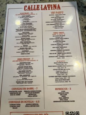 Menu photo 2 Calle Latina Decatur, GA